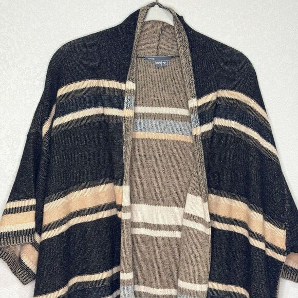Vince Wool Cashmere Open Long Cardigan Size XS / S $445 Textured Stripe - Picture 4 of 9